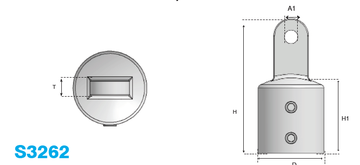 top cap bimini fitting